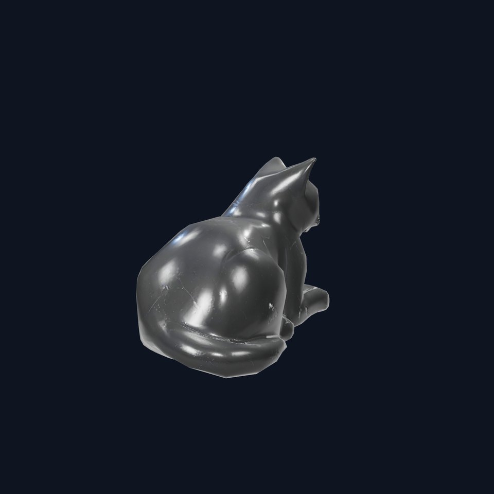 Elegant Black Cat model pack